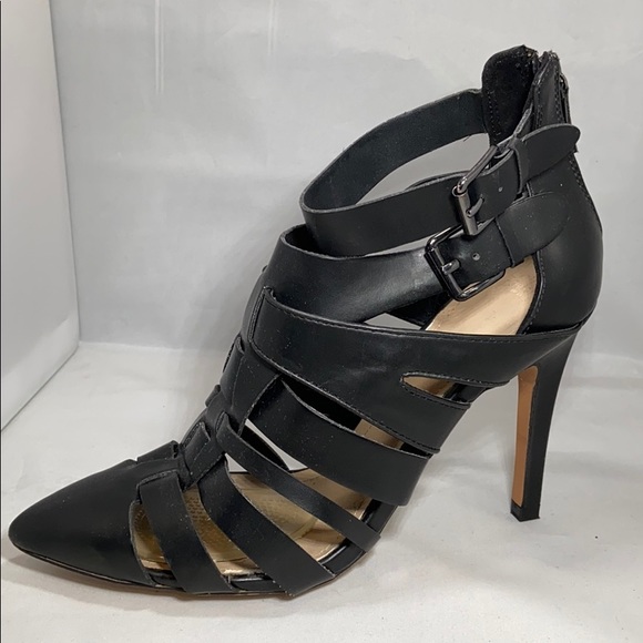 Zara Trafaluc Black Gladiators Heels 39 - Picture 4 of 8